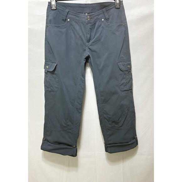 KUHL Womens 8 Blue Outdoor Travel Ankle Roll Pants - Picture 9 of 13